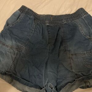 Women's Blue Denim Shorts